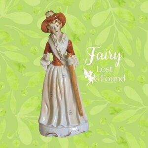 Vintage Taïwan Porcelain Figurine Orange